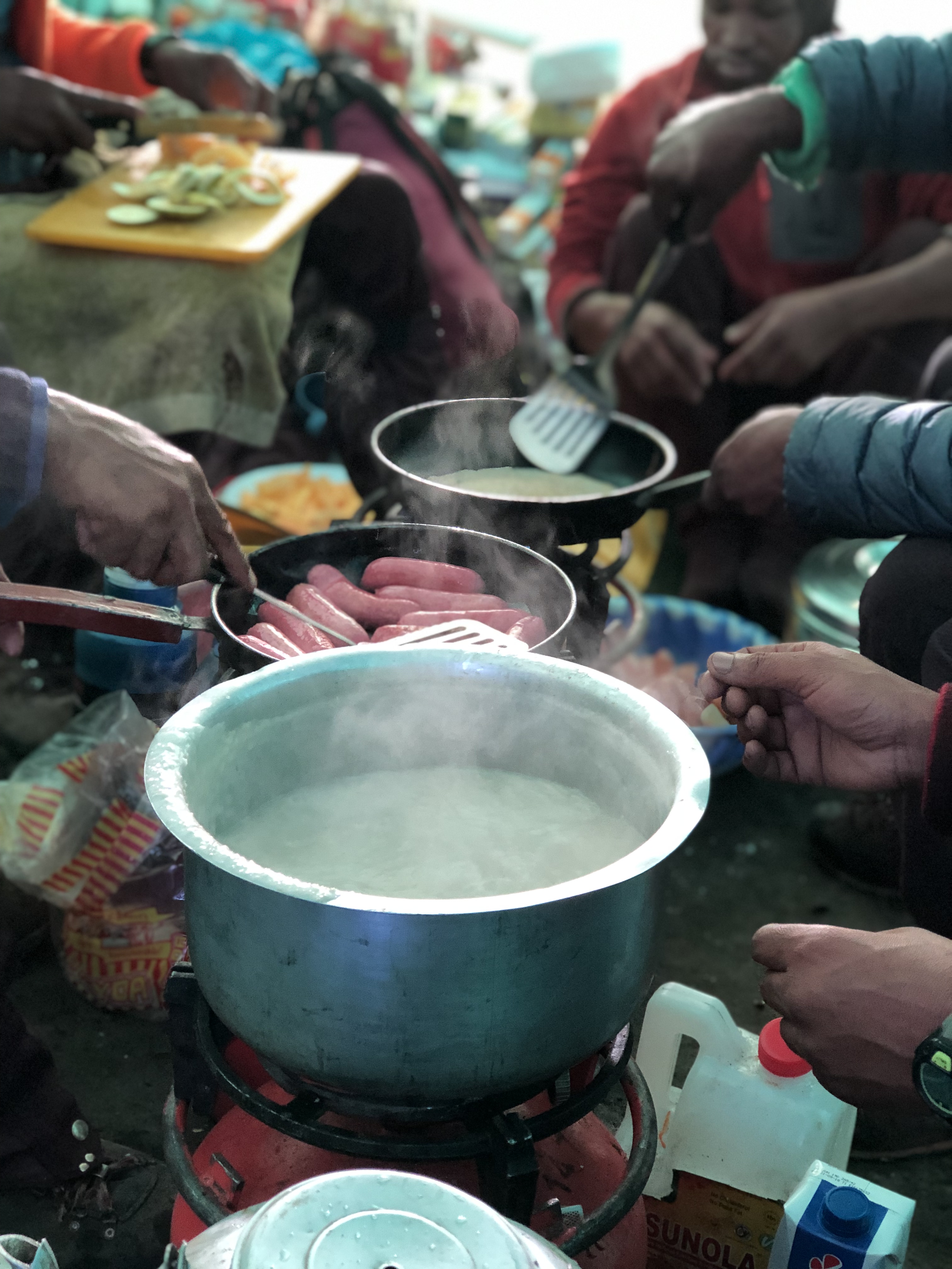 Kitchen tent Africa