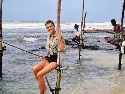Fishing in the ocean